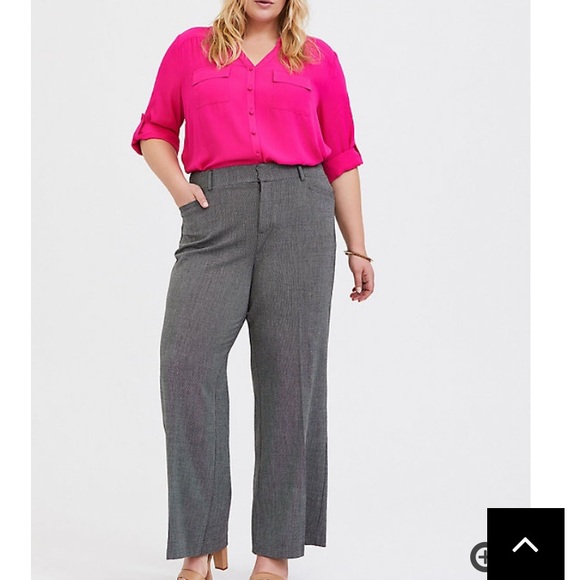 BNWT Torrid Grey Structured Trousers sz18R - Picture 1 of 8